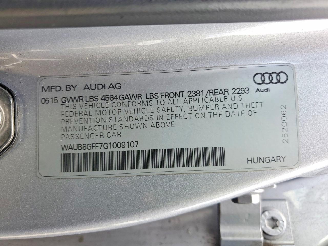 2016 Audi A3 Premium - zdjęcie 12