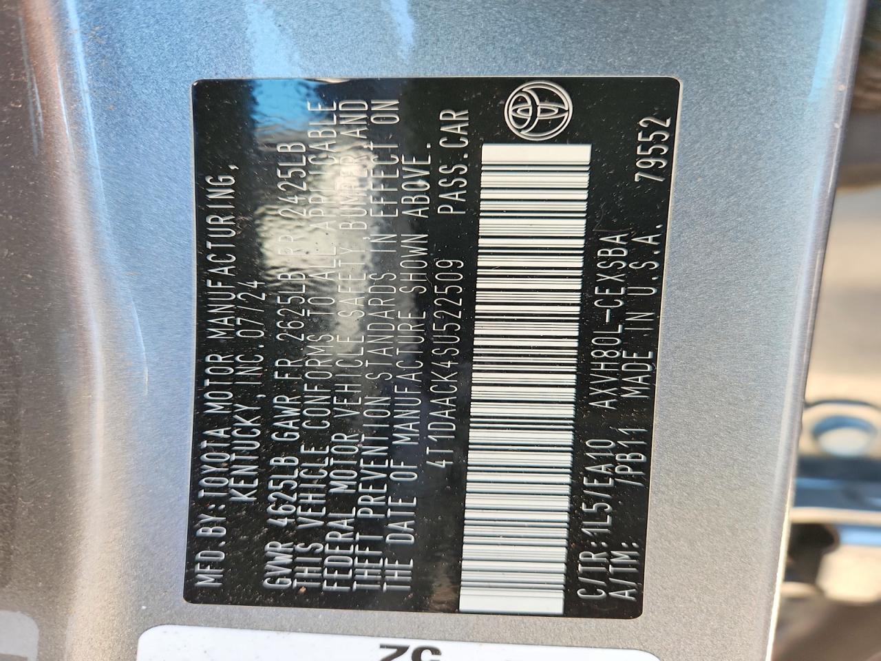 2025 Toyota Camry Se - zdjęcie 12