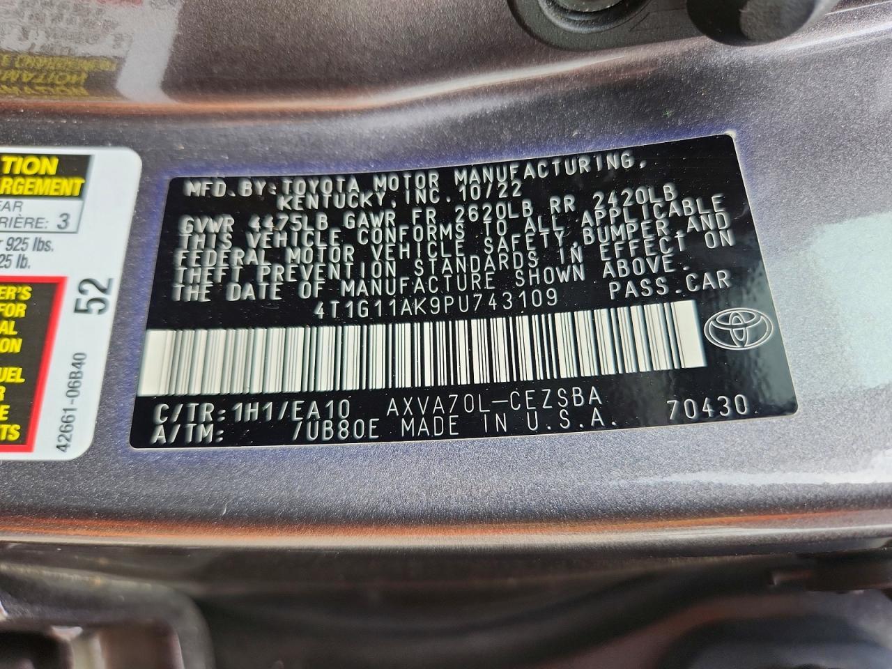 2023 Toyota Camry Se - zdjęcie 12