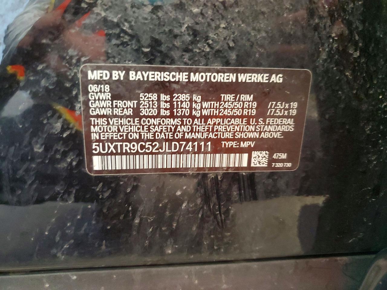 2018 BMW X3 xDrive30I - zdjęcie 13