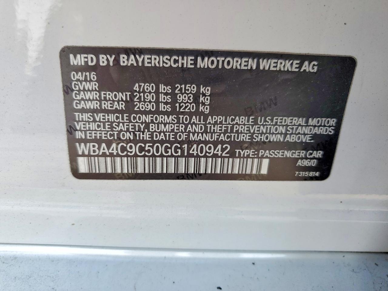 2016 BMW Seria 4 428i - zdjęcie 12