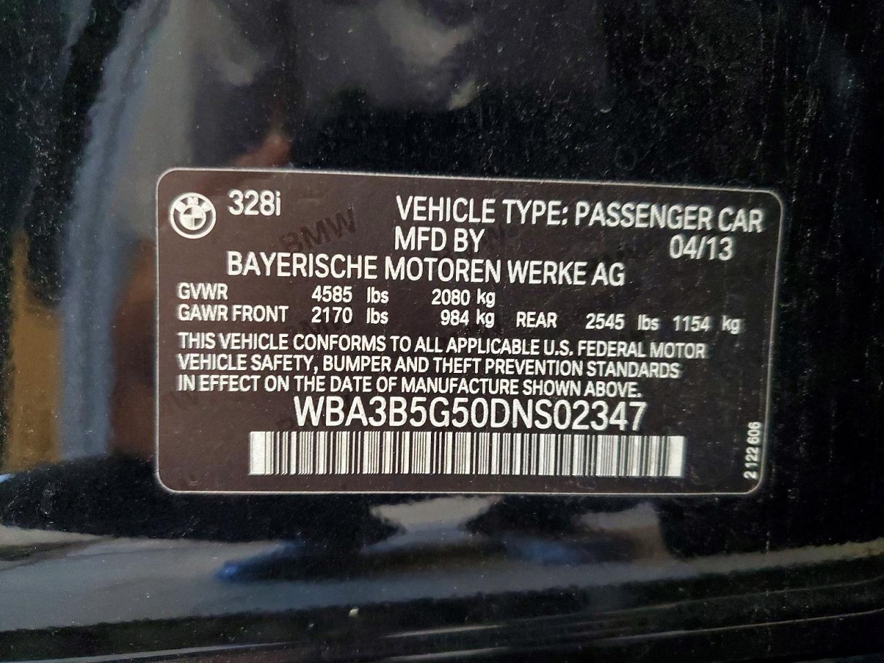2013 BMW Seria 3 328i - zdjęcie 12