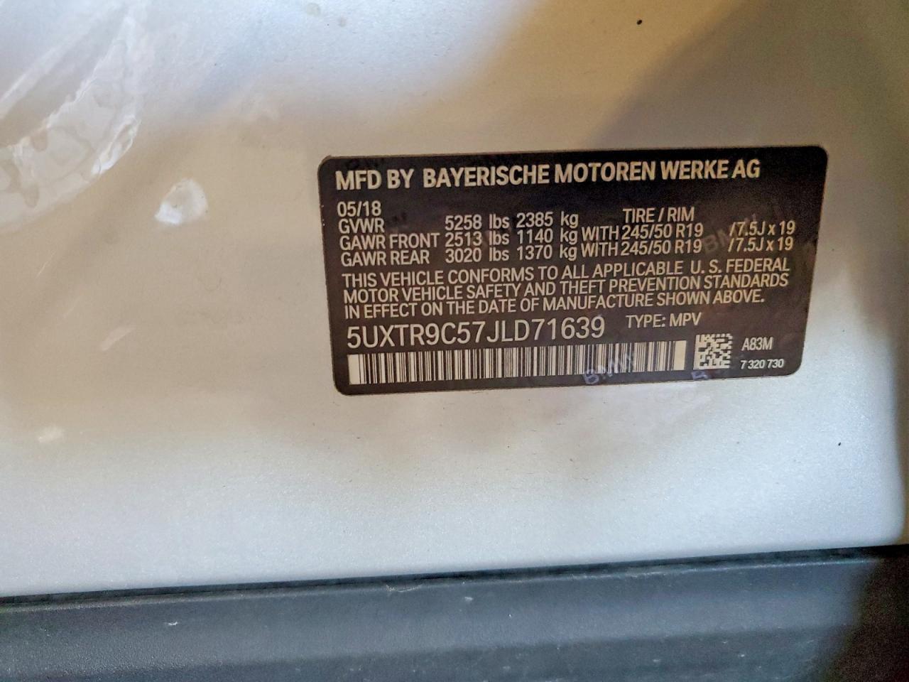 2018 BMW X3 xDrive30I - zdjęcie 13