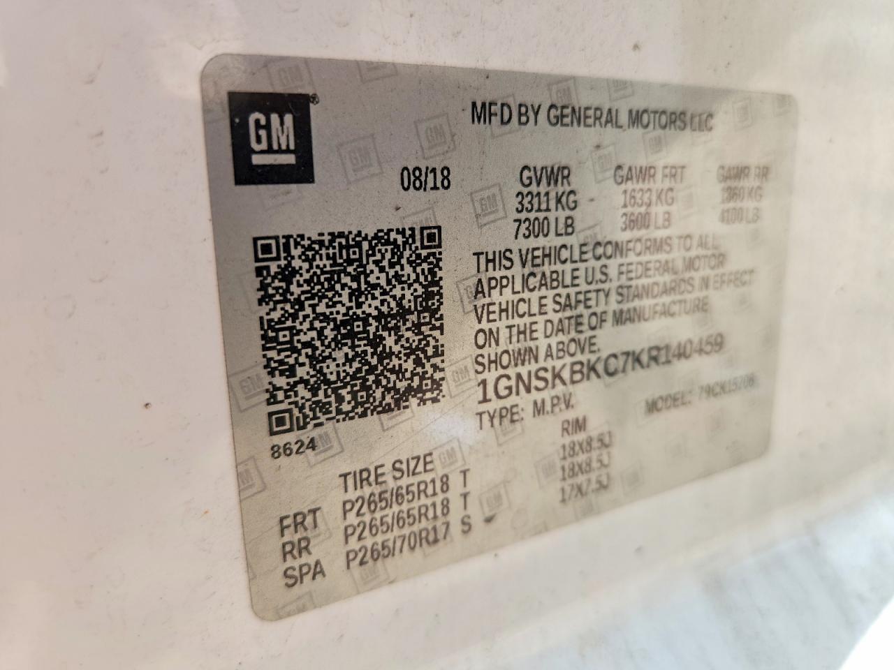 2019 Chevrolet Tahoe K1500 Lt - zdjęcie 13
