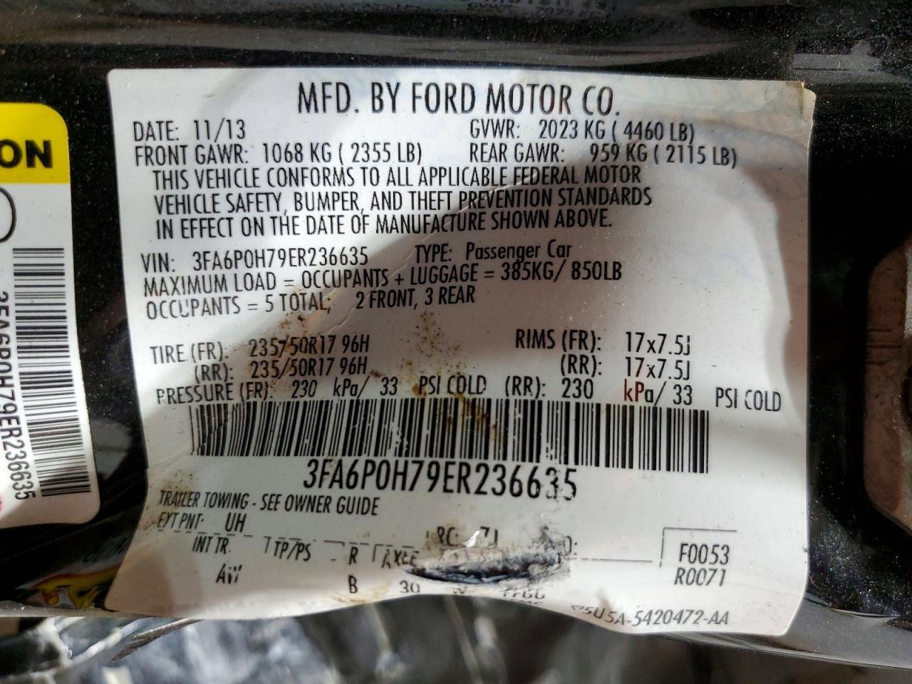2014 Ford Fusion Se - zdjęcie 13
