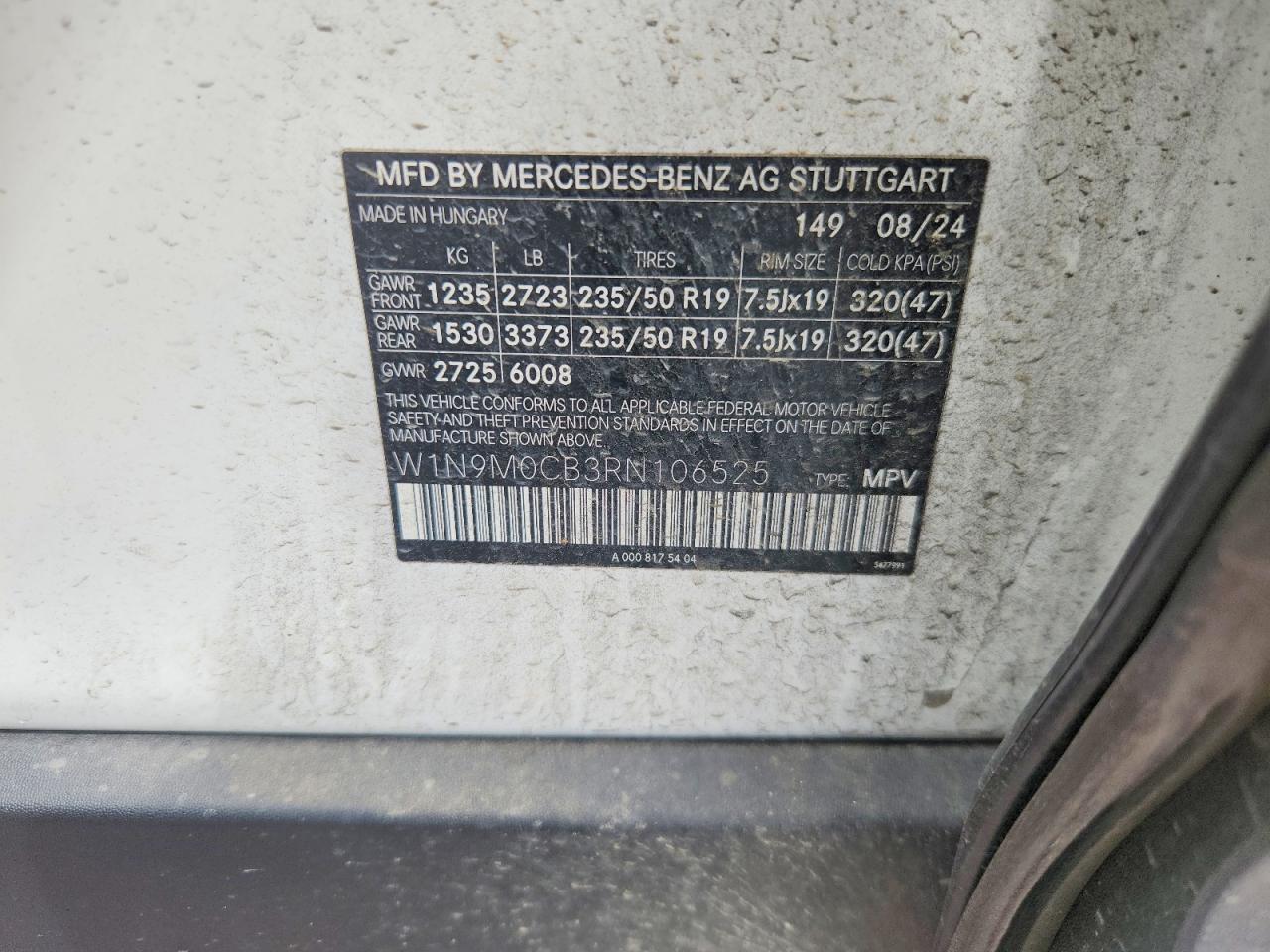 2024 Mercedes-Benz Eqb 250+ - zdjęcie 13