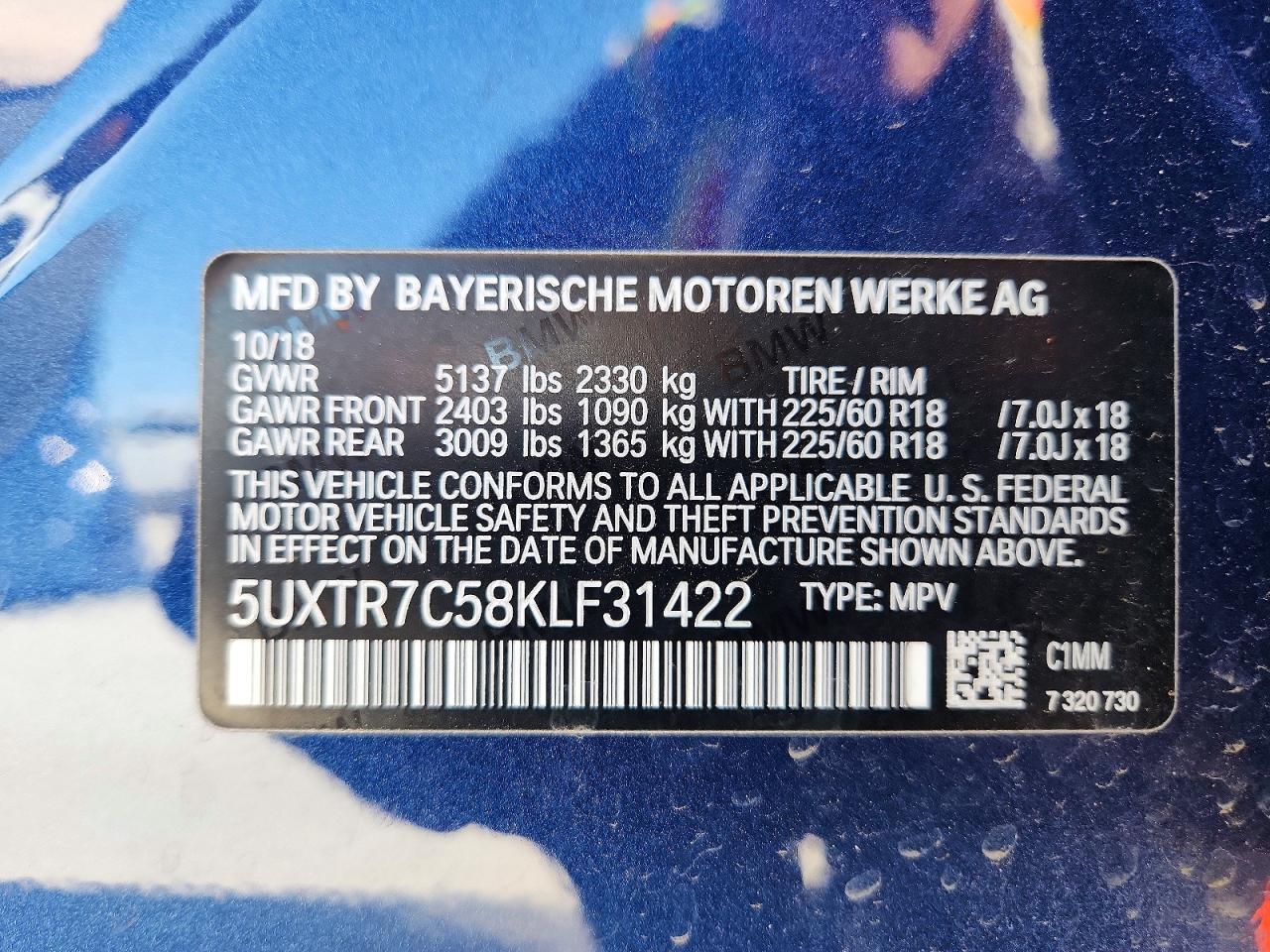 2019 BMW X3 Sdrive30I - zdjęcie 14
