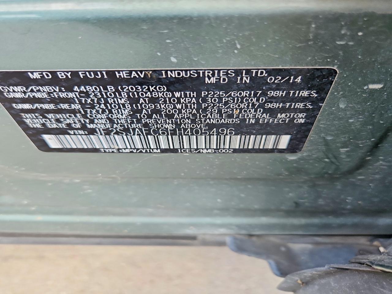 2015 Subaru Forester 2.5I Premium - zdjęcie 13