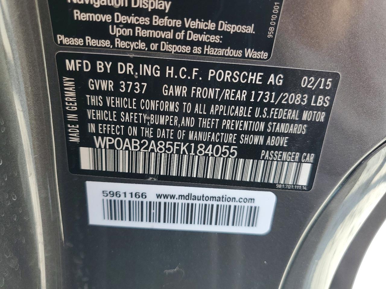 2015 Porsche Cayman S - zdjęcie 12