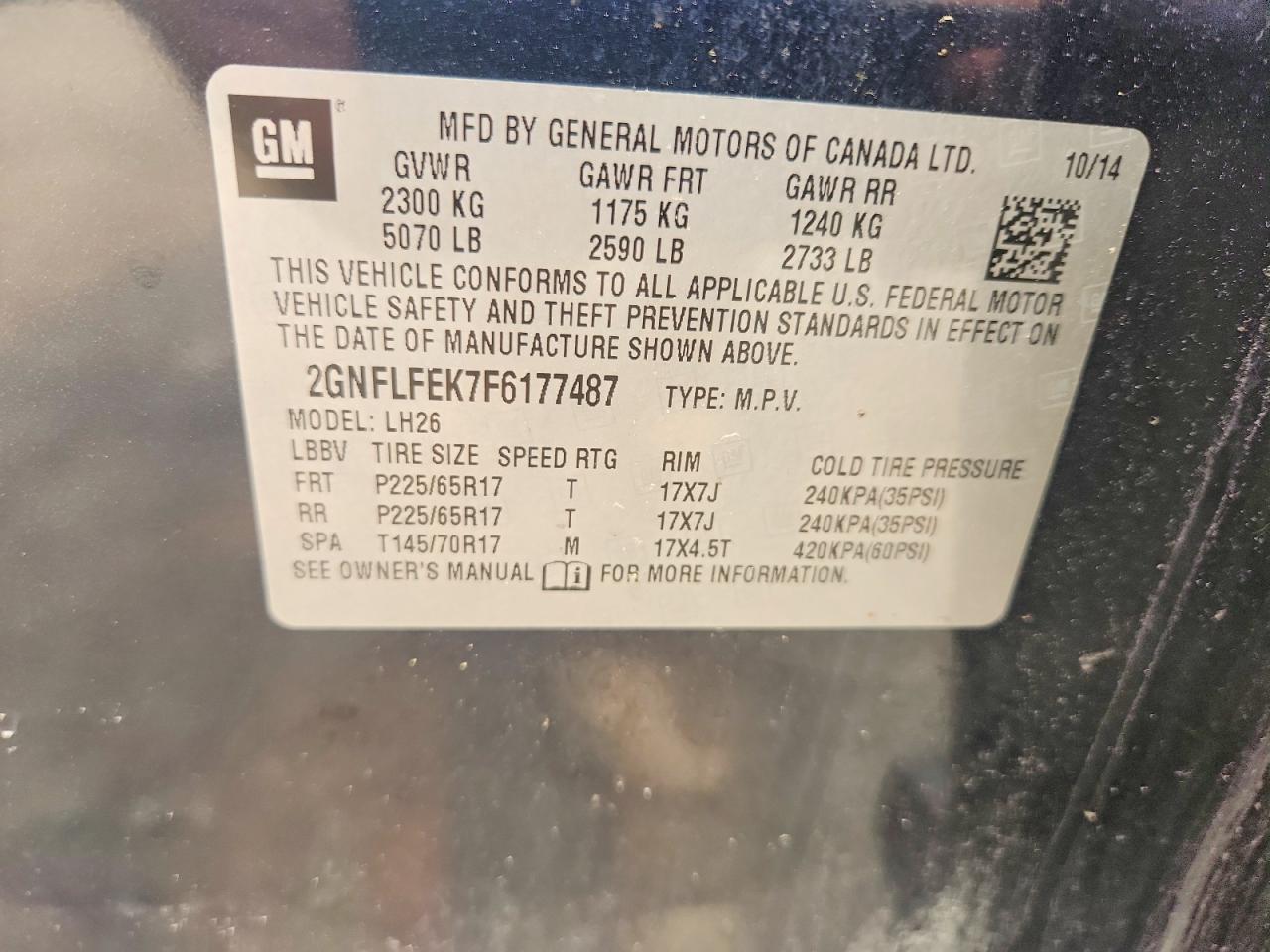 2015 Chevrolet Equinox Lt - zdjęcie 13