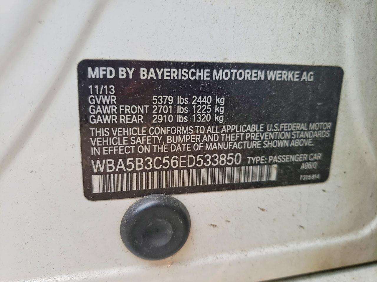 2014 BMW Seria 5 535i - zdjęcie 12