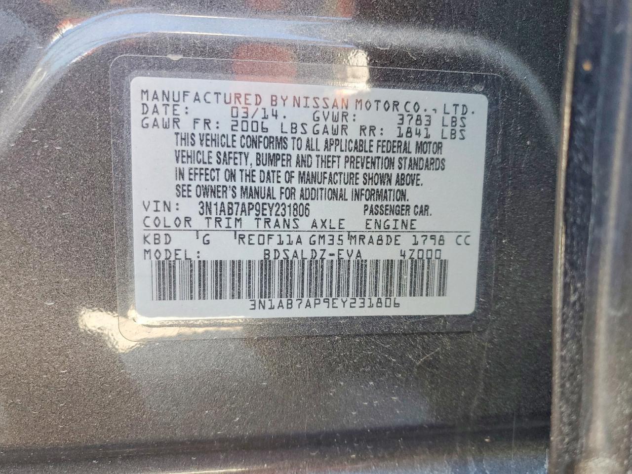 2014 Nissan Sentra Sv - zdjęcie 13