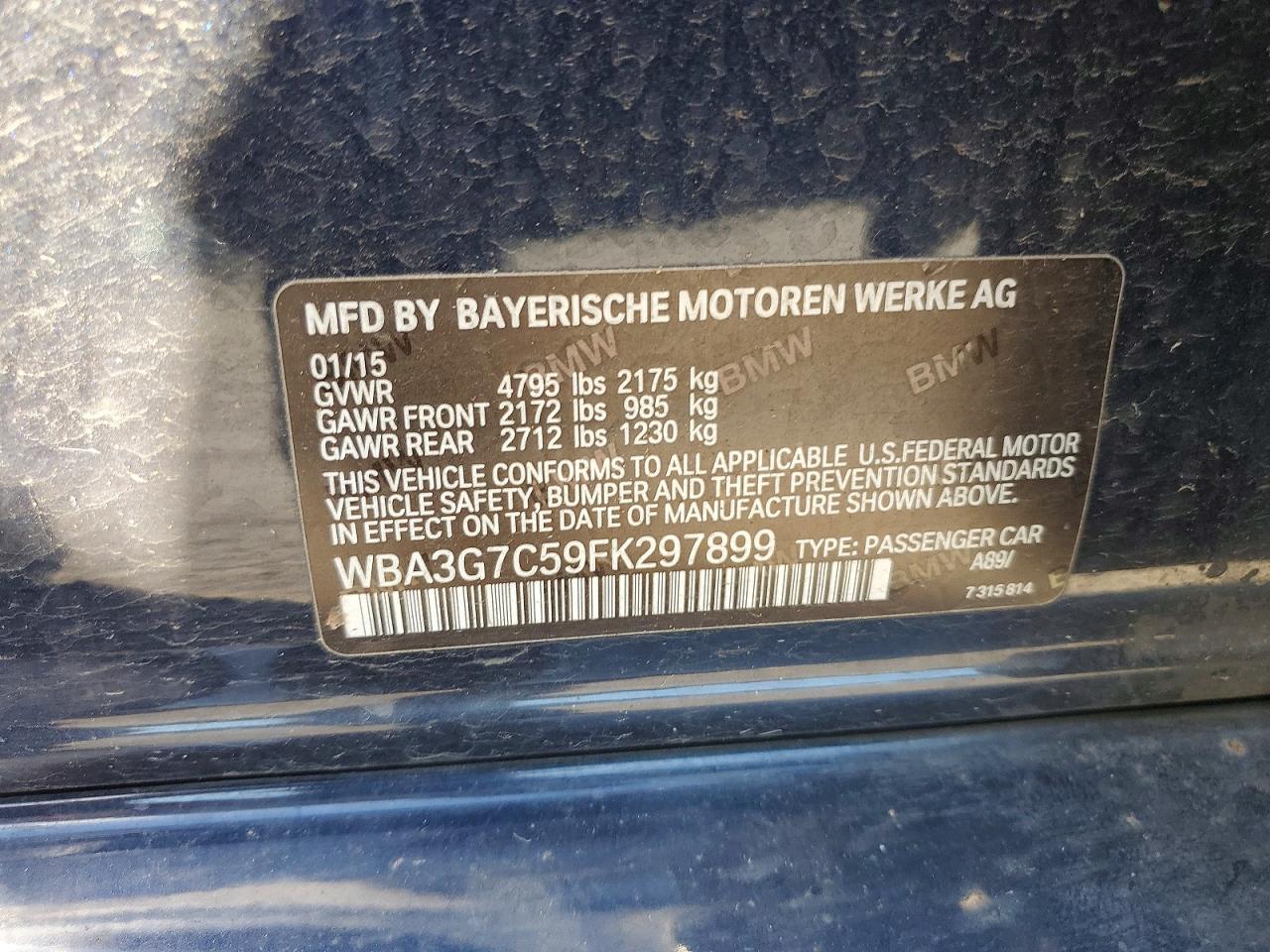 2015 BMW 328 Xi - zdjęcie 12