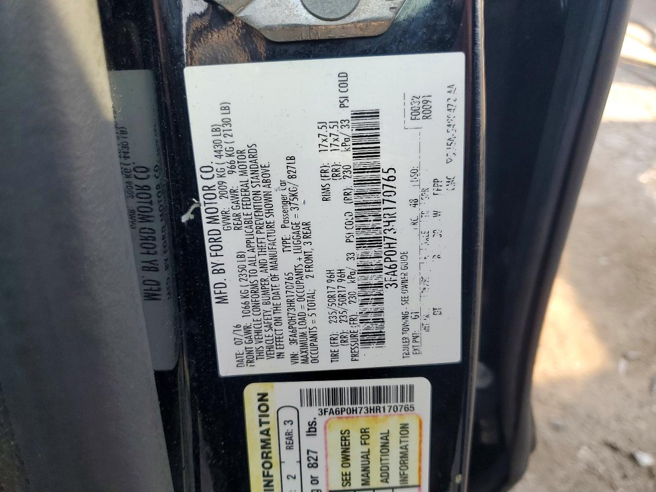 2017 Ford Fusion Se - zdjęcie 13