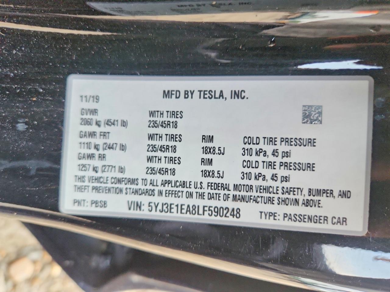2020 Tesla Model 3 - zdjęcie 12