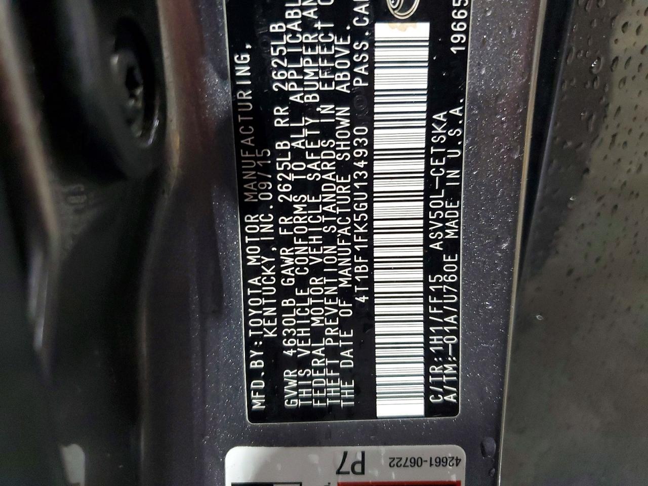 2016 Toyota Camry Se - zdjęcie 13