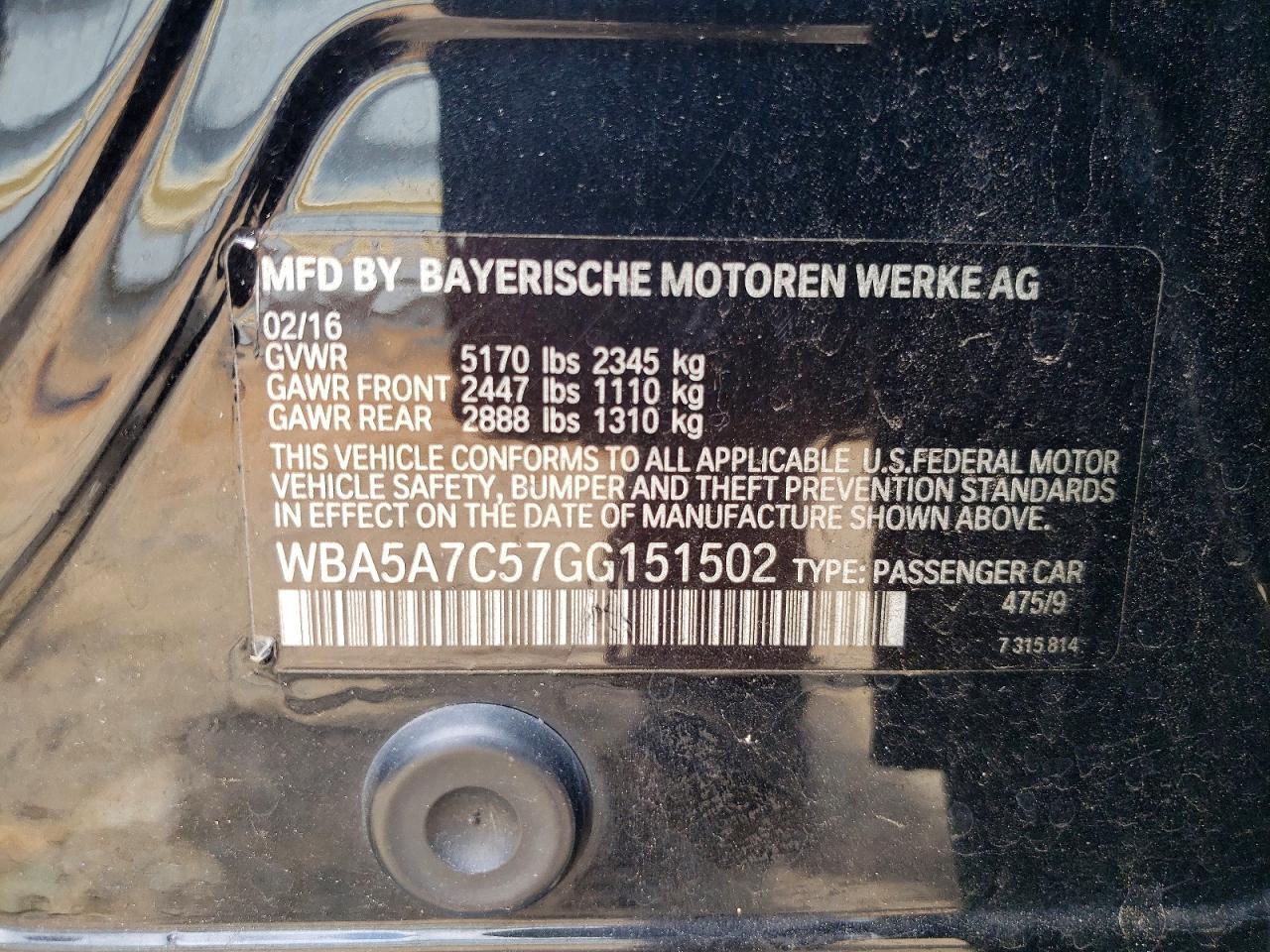 2016 BMW Seria 5 528i - zdjęcie 12