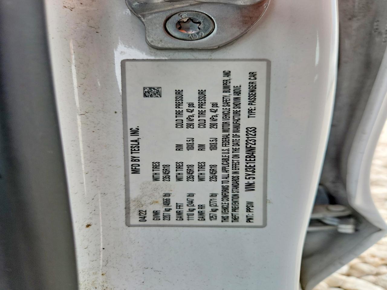 2022 Tesla Model 3 - zdjęcie 12