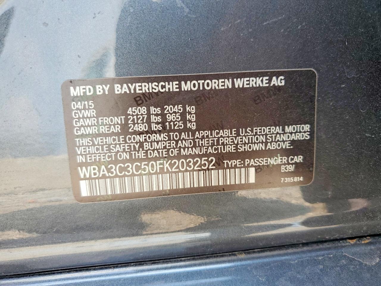 2015 BMW 320 I xDrive - zdjęcie 12