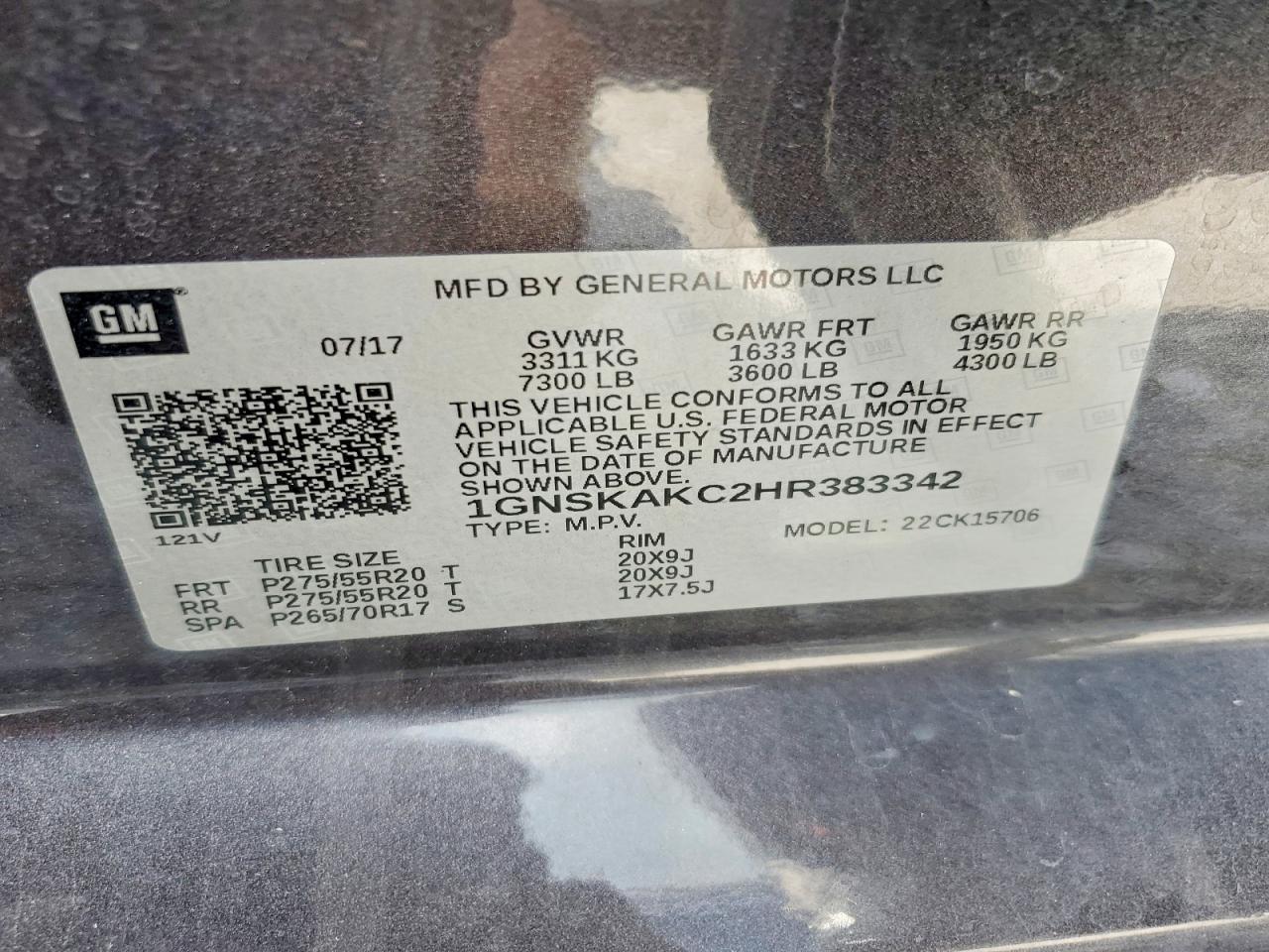 2017 Chevrolet Tahoe K1500 Ls - zdjęcie 13