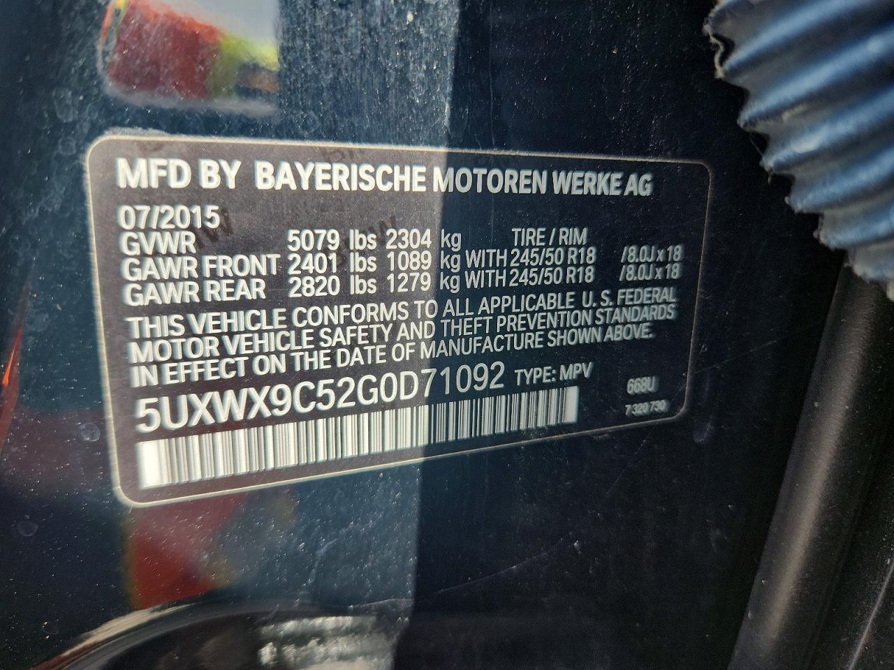 2016 BMW X3 xDrive28I - zdjęcie 13