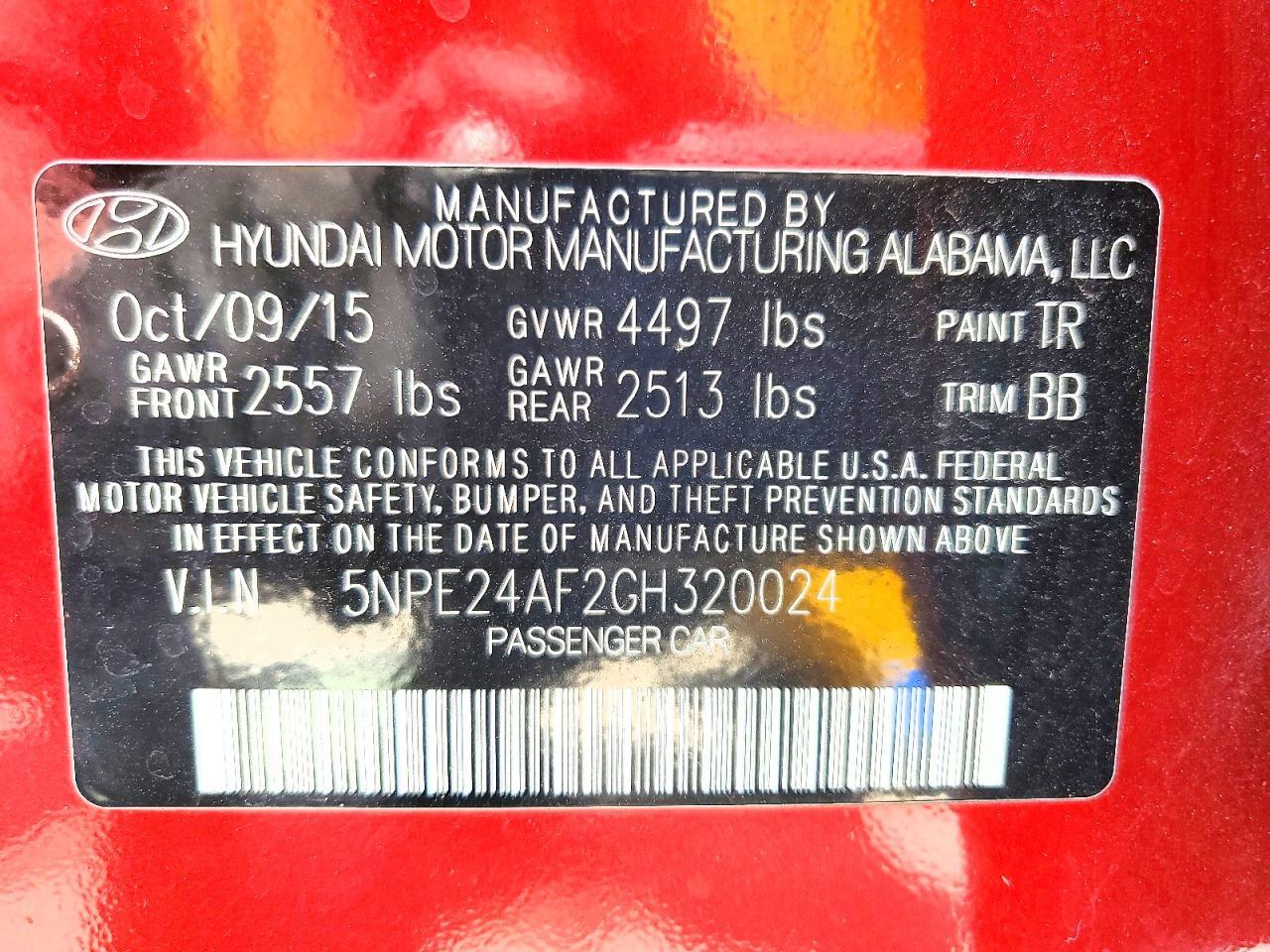 2016 Hyundai Sonata Se - zdjęcie 12