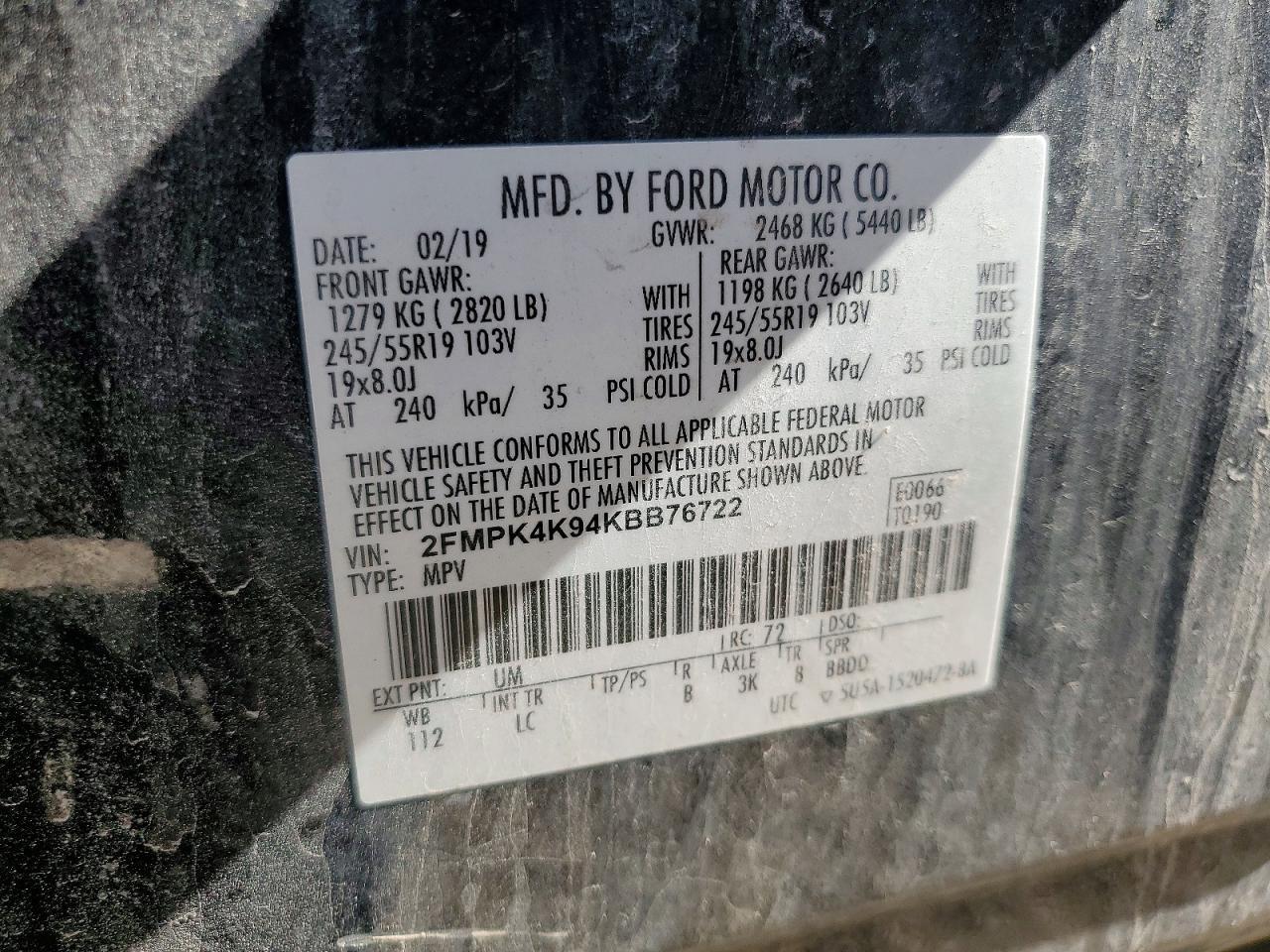 2019 Ford Edge Titanium - zdjęcie 14