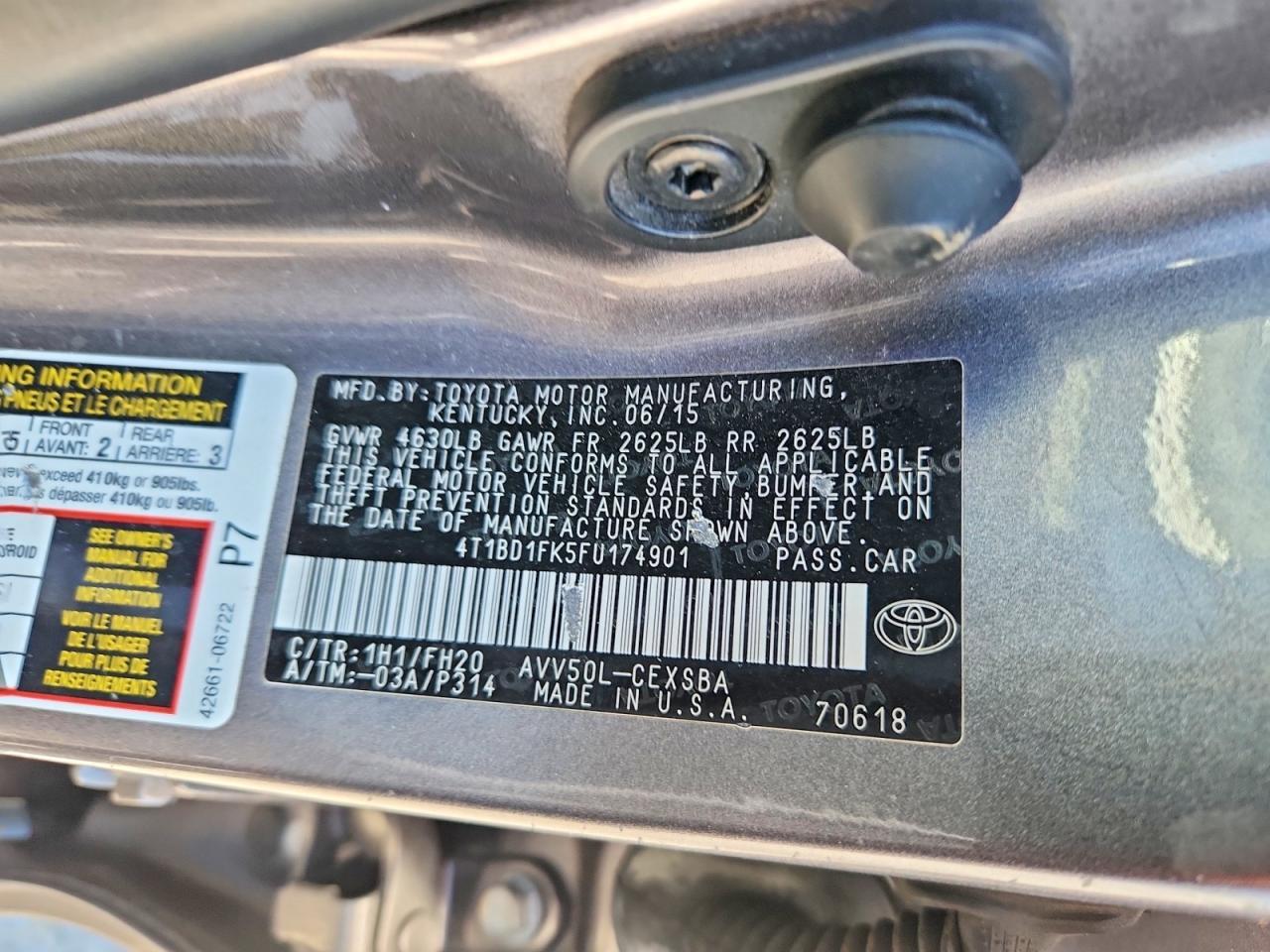 2015 Toyota Camry Hybrid Se - zdjęcie 12