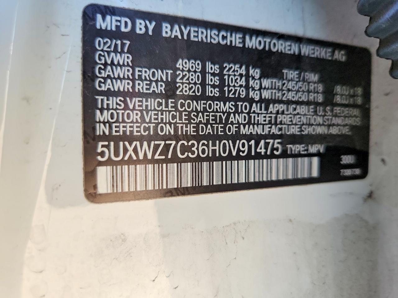 2017 BMW X3 Sdrive28I - zdjęcie 12