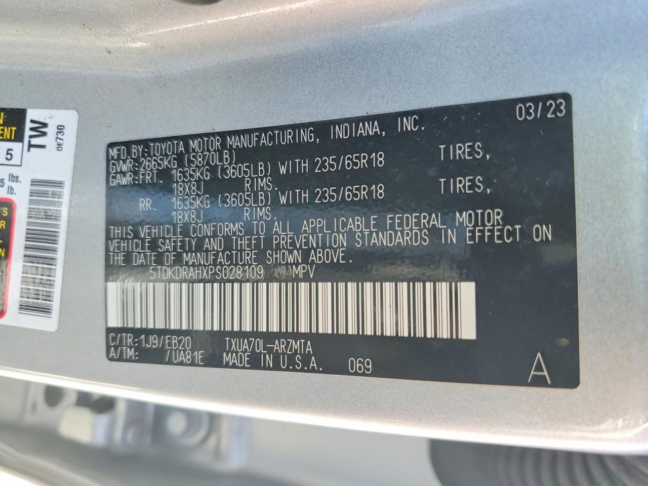 2023 Toyota Highlander Xle - zdjęcie 13