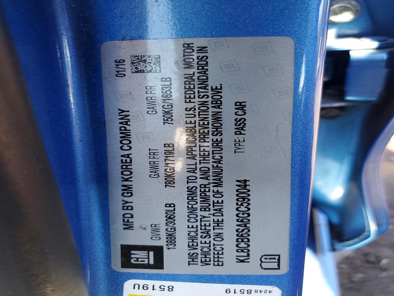 2016 Chevrolet Spark Ls - zdjęcie 12