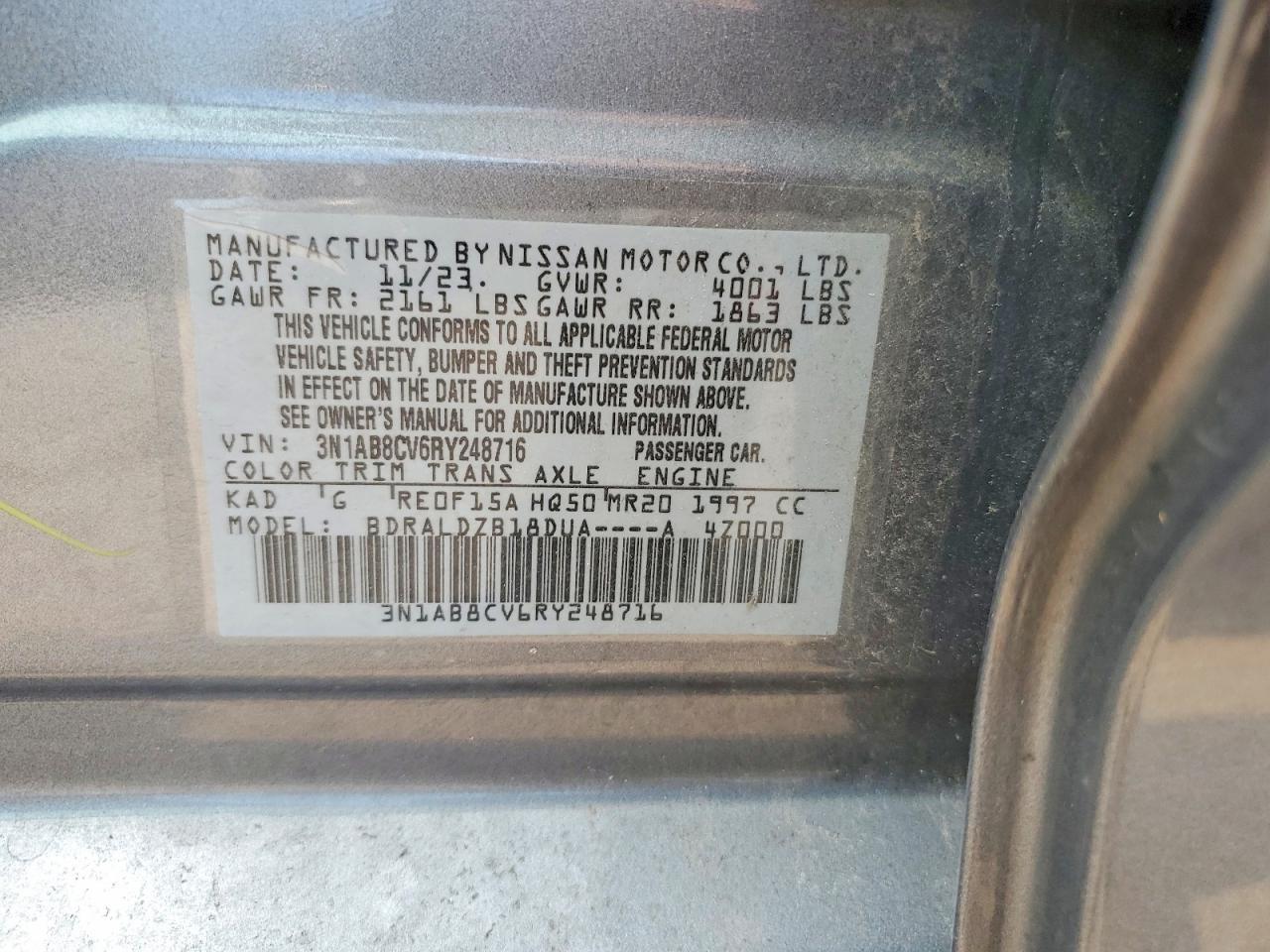 2024 Nissan Sentra Sv - zdjęcie 12