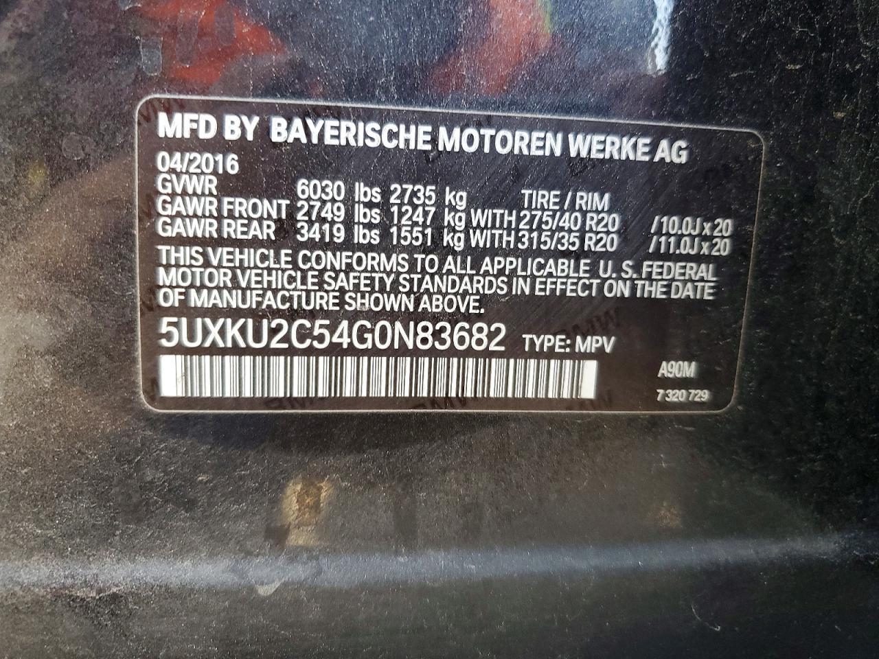 2016 BMW X6 xDrive35I - zdjęcie 13