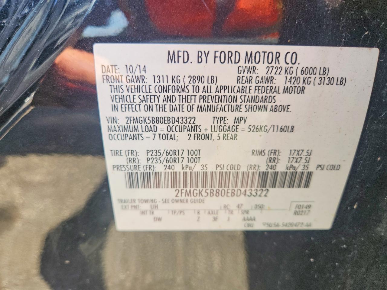 2014 Ford Flex Se - zdjęcie 12