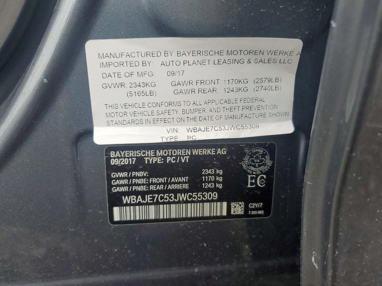 2018 BMW Seria 5 540i - zdjęcie 12