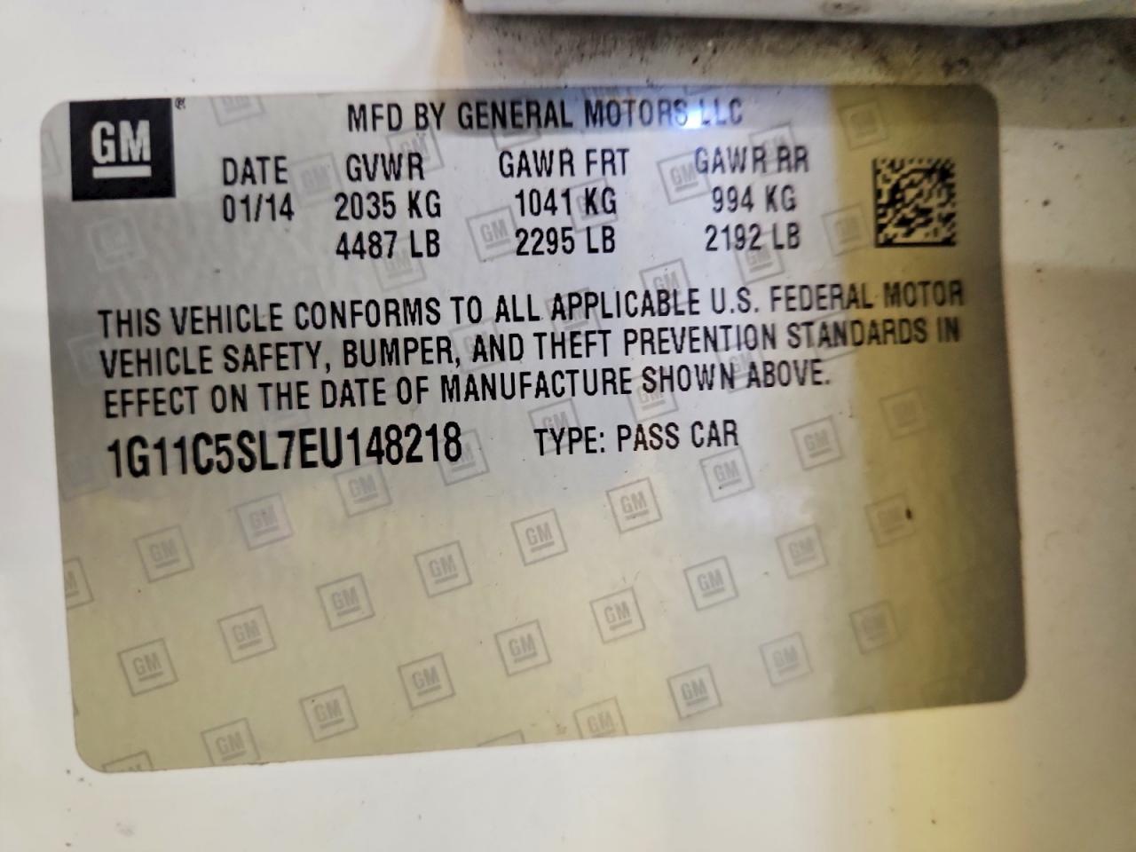 2014 Chevrolet Malibu 1Lt - zdjęcie 12