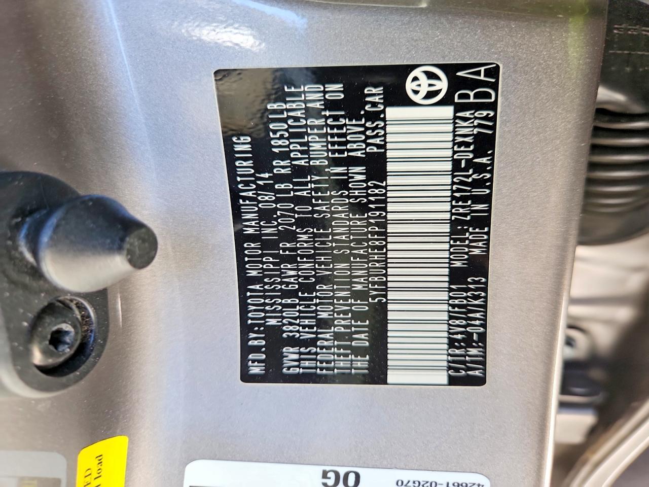 2015 Toyota Corolla Le - zdjęcie 12