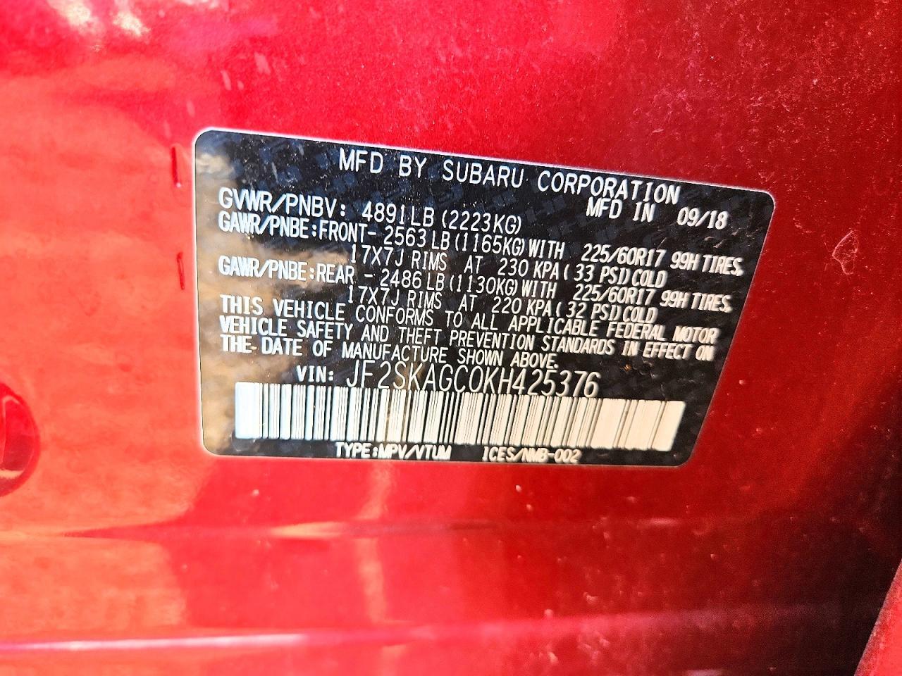 2019 Subaru Forester Premium - zdjęcie 13