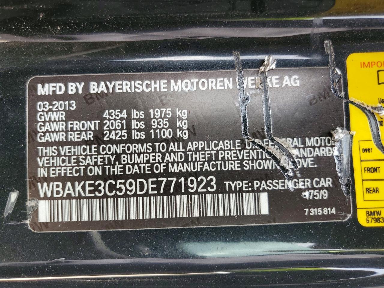 2013 BMW 328 I - zdjęcie 12