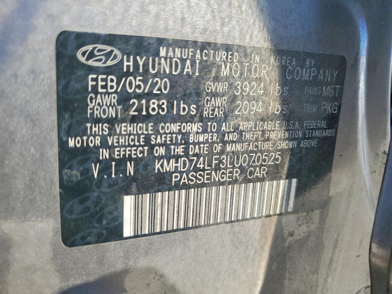 2020 Hyun Elantra Se - zdjęcie 12