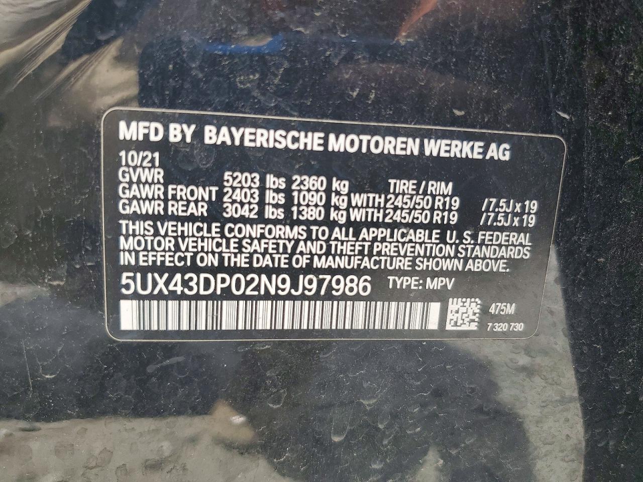 2022 BMW X3 Sdrive30I - zdjęcie 14