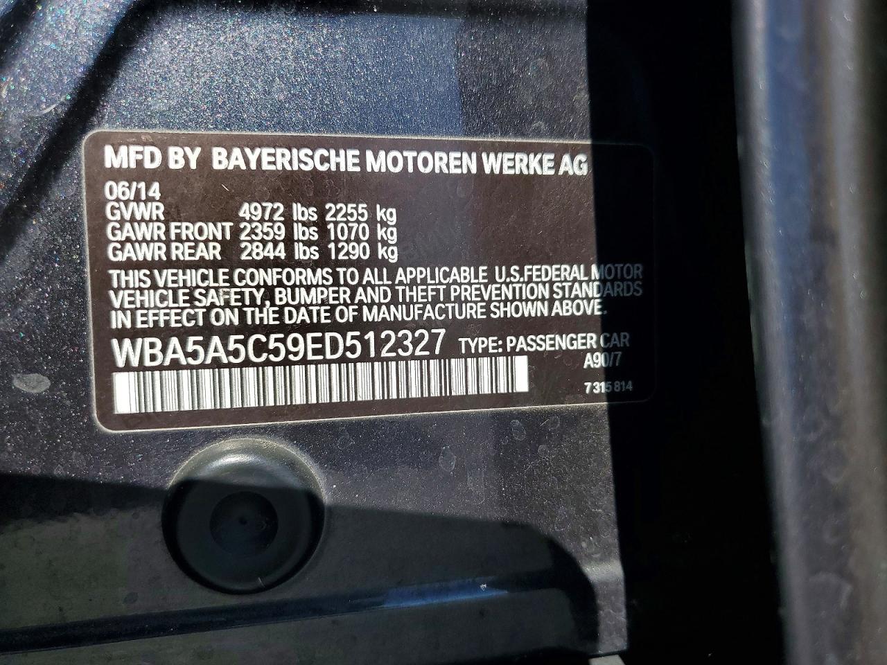 2014 BMW 528 I - zdjęcie 12