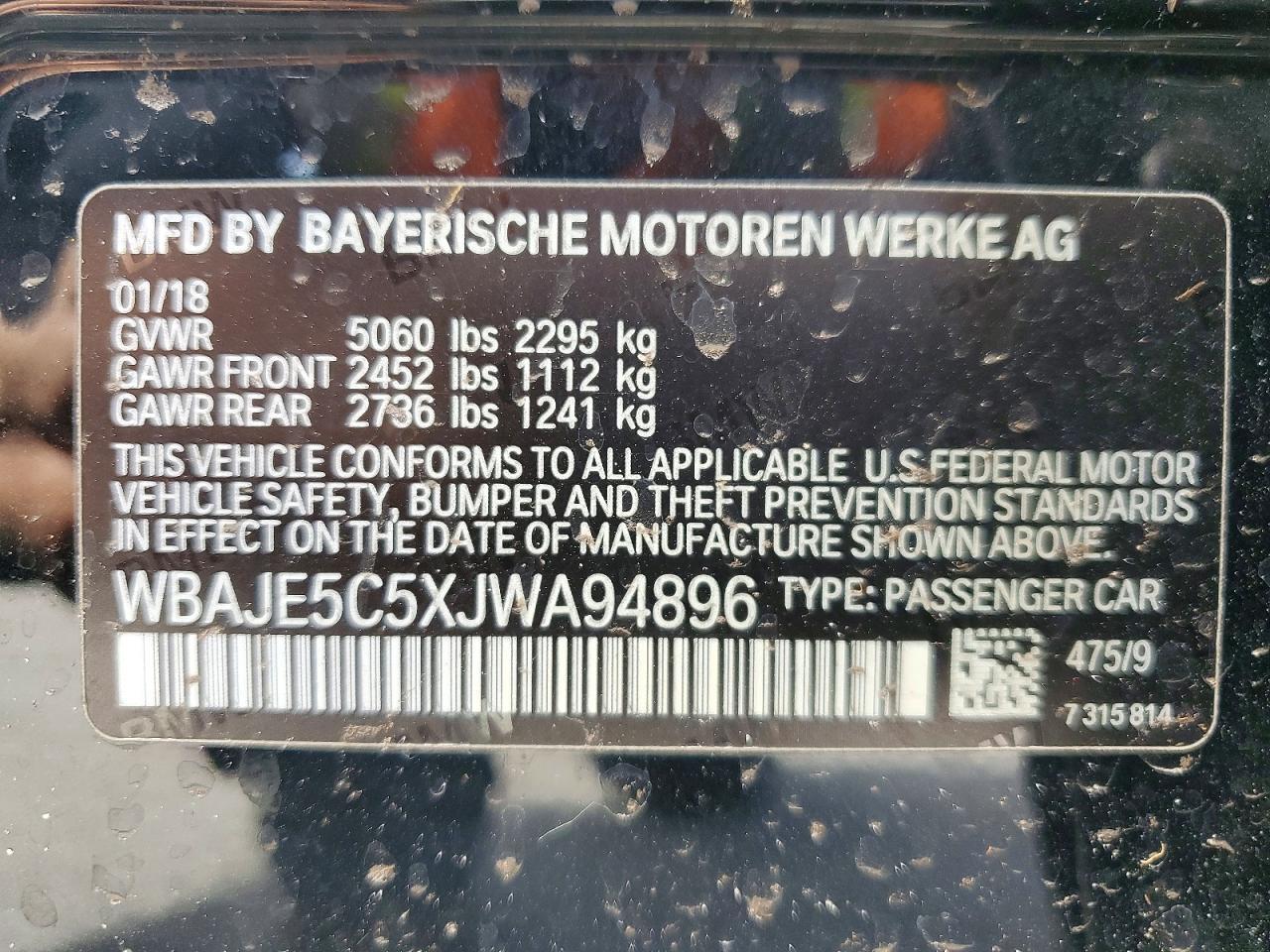 2018 BMW 540 I - zdjęcie 13