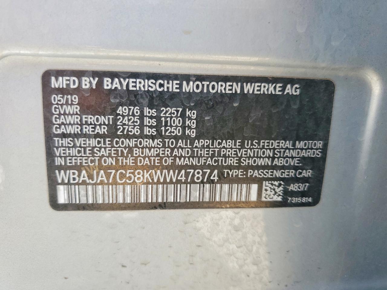 2019 BMW 530 Xi - zdjęcie 12