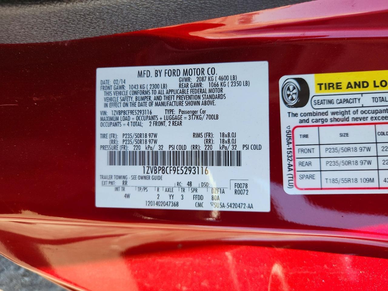 2014 Ford Mustang Gt - zdjęcie 13