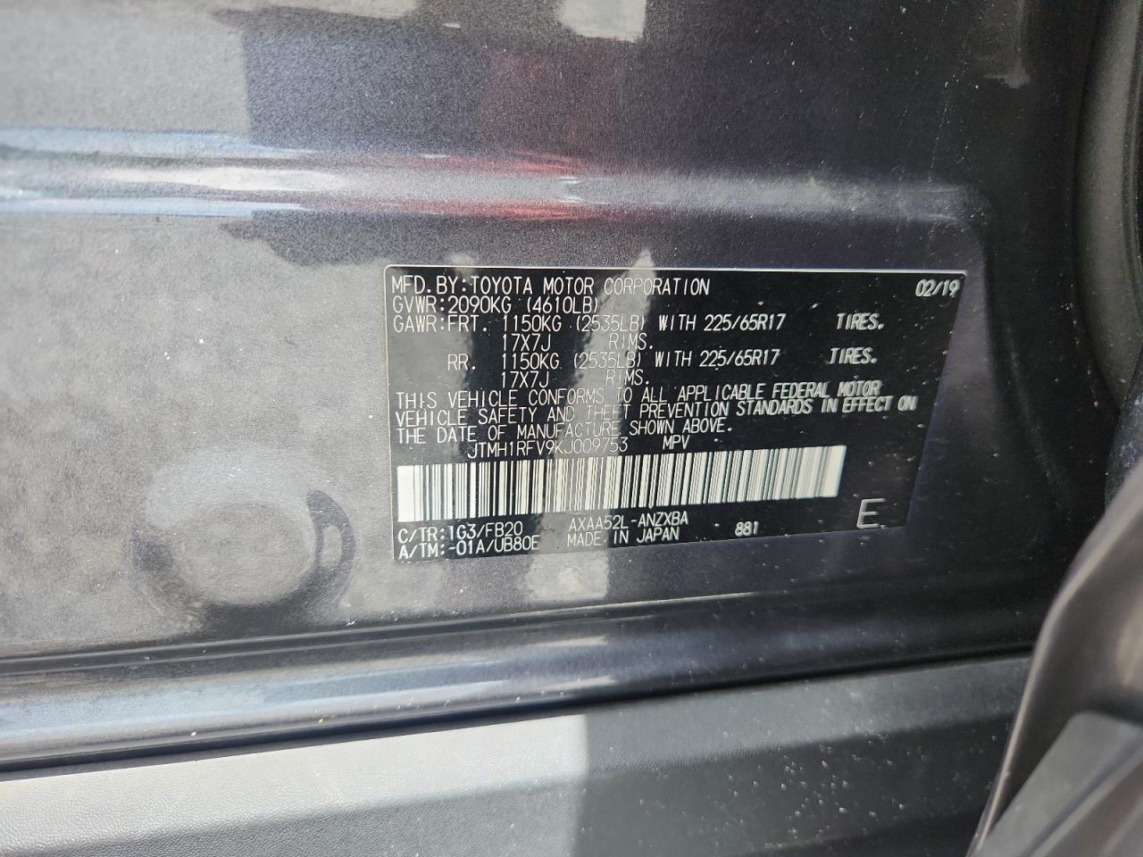 2019 Toyota Rav4 Le - zdjęcie 13