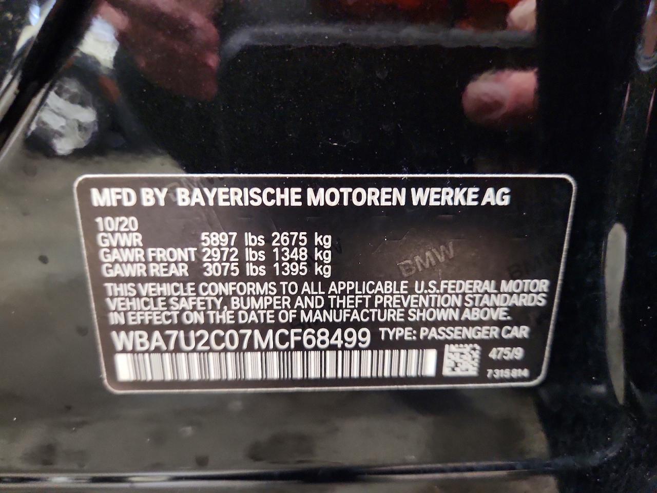 2021 BMW 750 Xi - zdjęcie 12