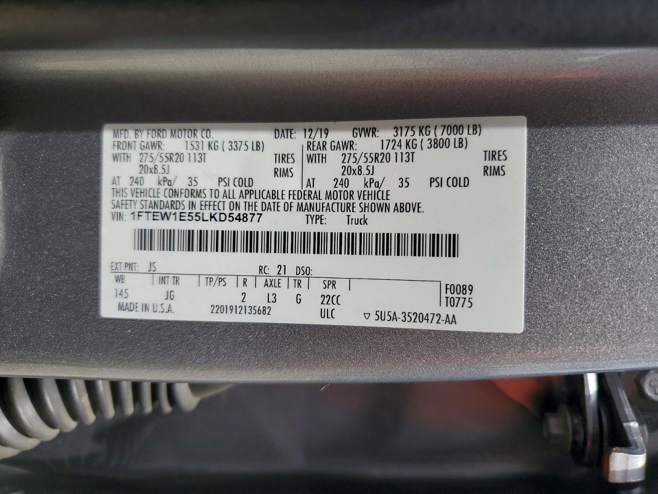 2020 Ford F150 Supercrew - zdjęcie 13