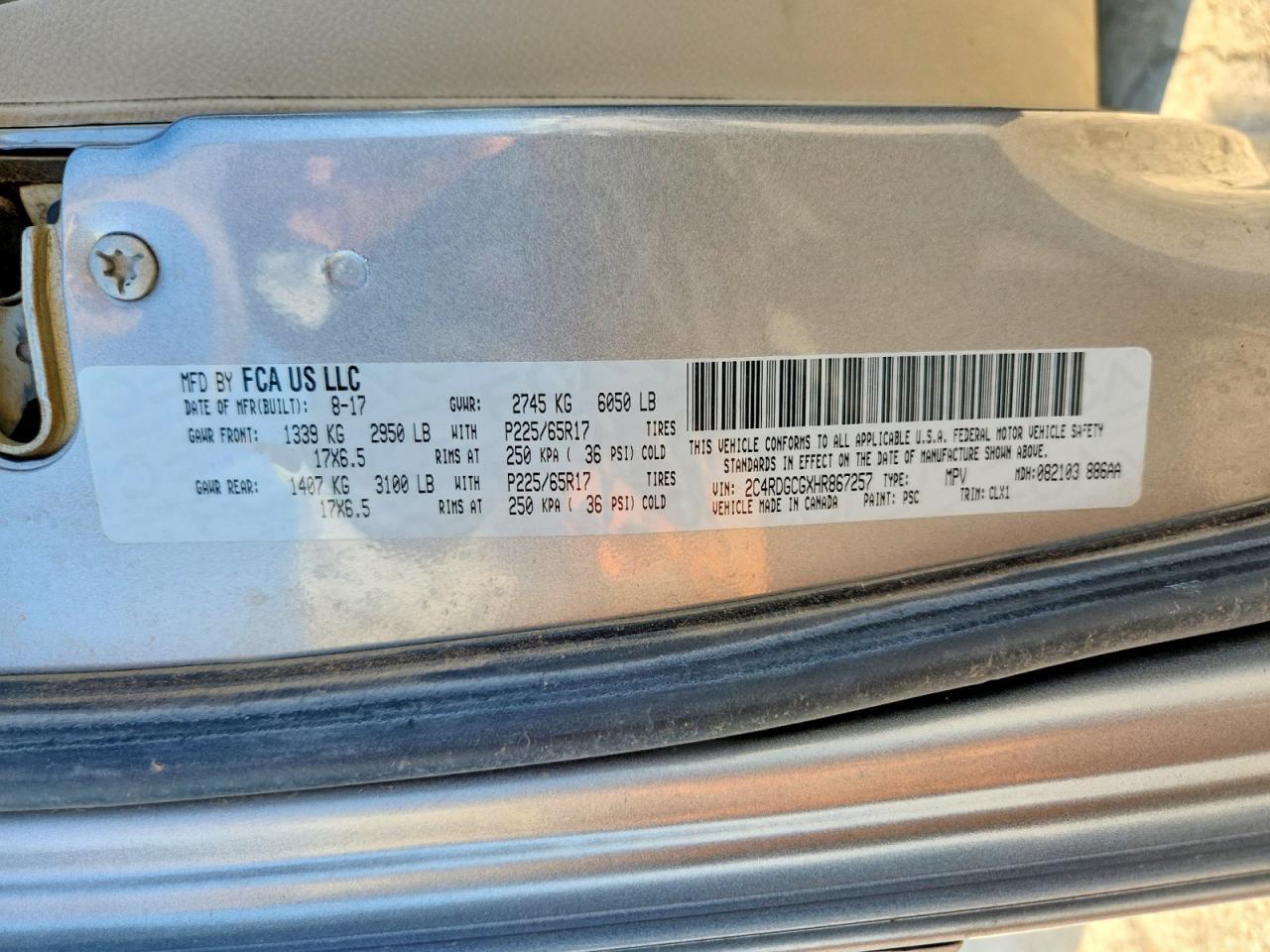 2017 Dodge Grand Caravan Sxt - zdjęcie 13