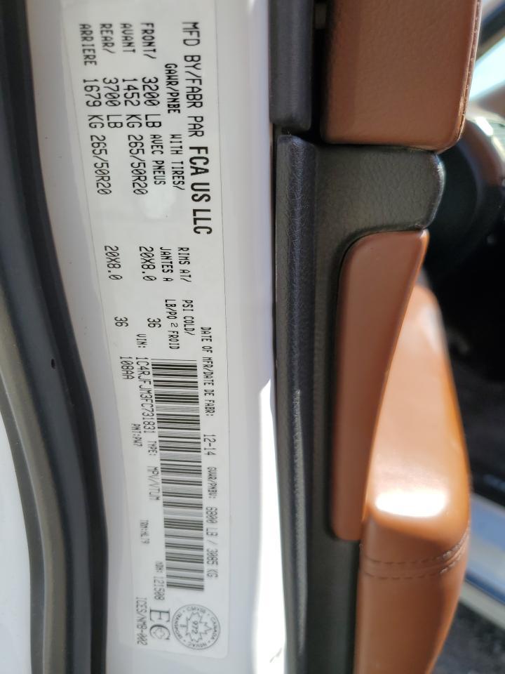 2015 Jeep Grand Cherokee Summit - zdjęcie 12